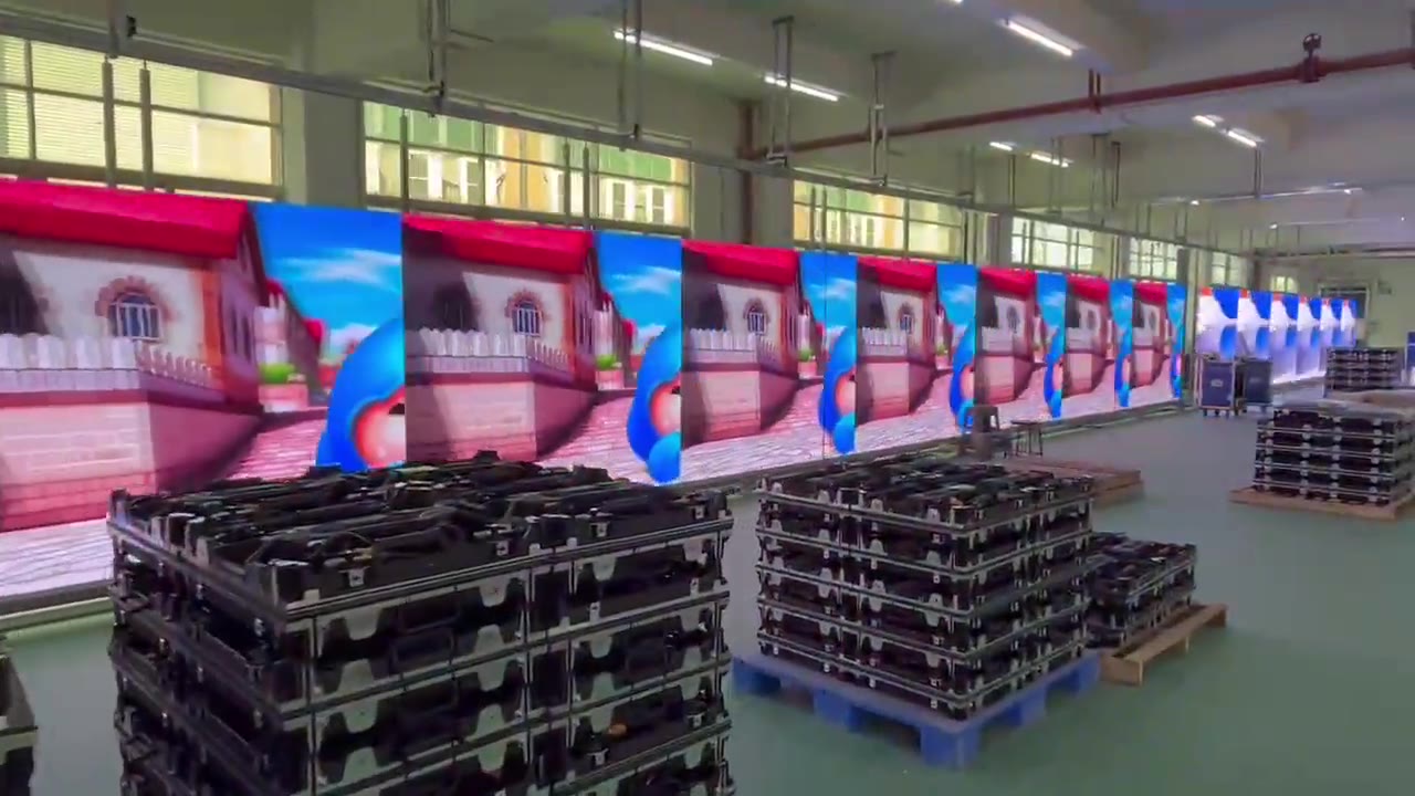 LED display production line in the Mobiled factory