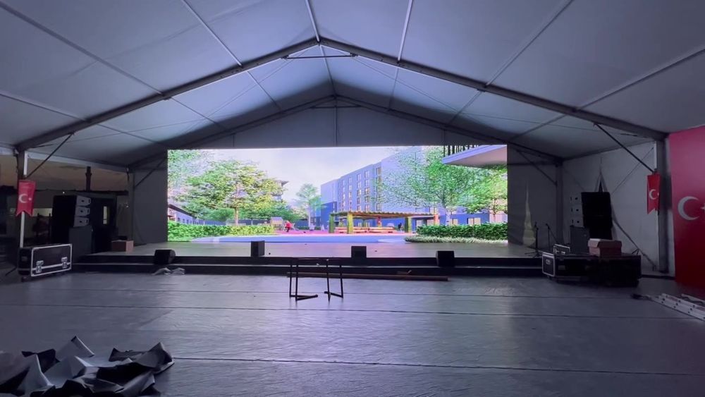 Etkinlik çadırında kiralık LED ekran — Balıkesir, 2023